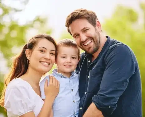 Smiling family — general and preventive dentistry